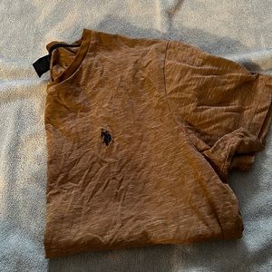 L US POLO ASSN tan very good condition very slightly used